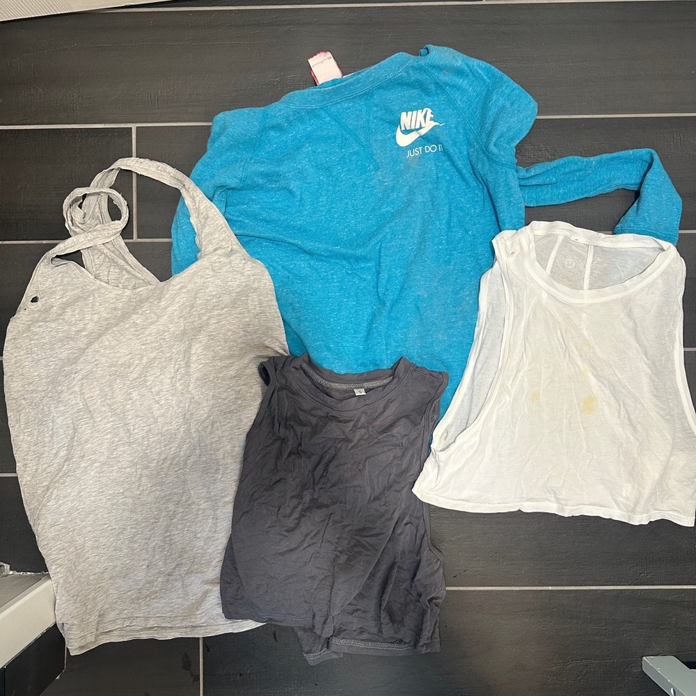 Lululemon nike Amazon bundle small gray white teal